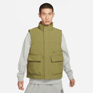 Nike Green Puffer Vest with High Collar